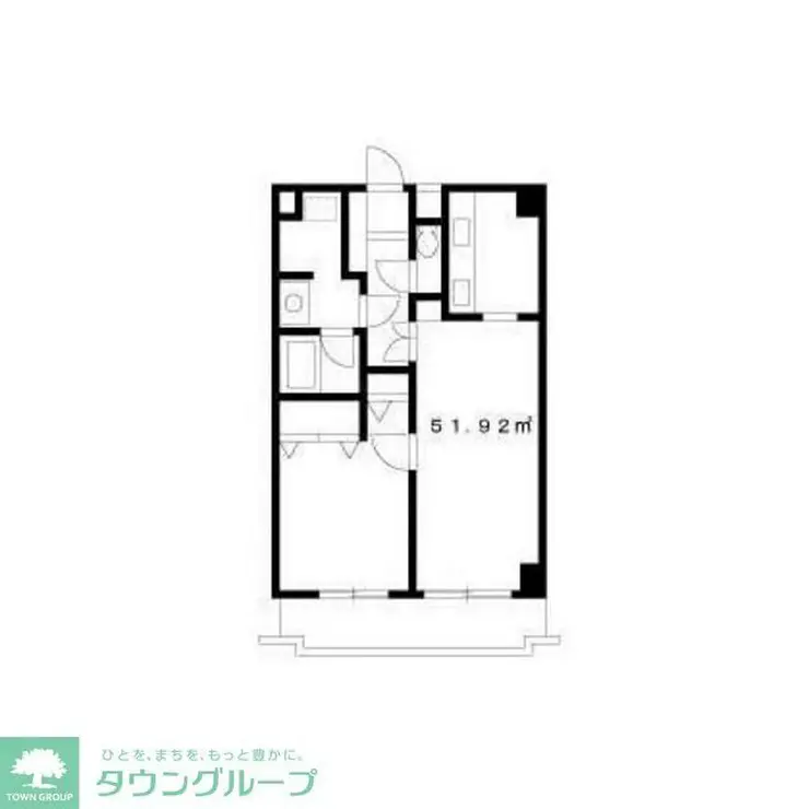 綾東ヴィレッジ弐番館 5階階 間取り