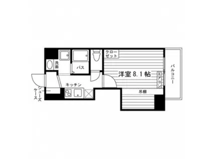 レガーロ小田原(1K/6階)の間取り写真