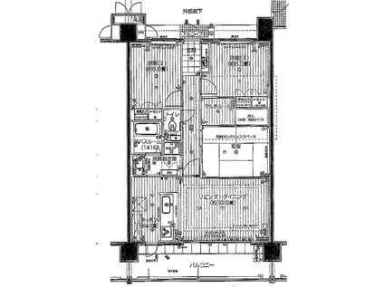サーパス青葉町(3LDK/8階)の間取り写真