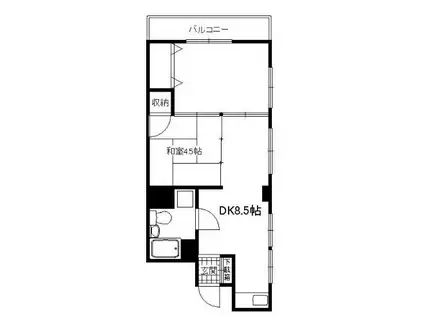 サンバレーハイツ(2DK/2階)の間取り写真