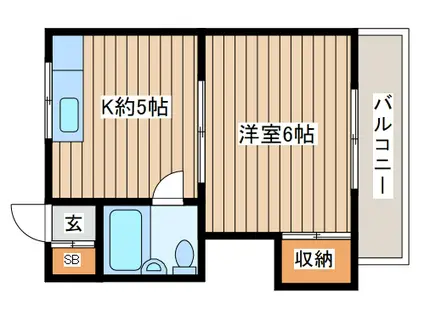 コーポ吉田(1K/1階)の間取り写真
