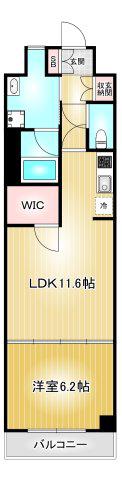 BPRレジデンス金山(1LDK/5階)の間取り写真