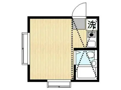 アーバンスクエア豊玉C(ワンルーム/2階)の間取り写真