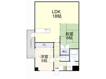 サンクス光(2LDK/3階)の間取り写真