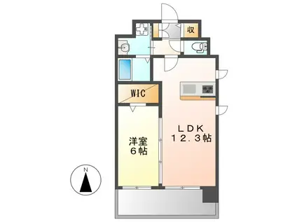 S-FORT大須観音(1LDK/8階)の間取り写真