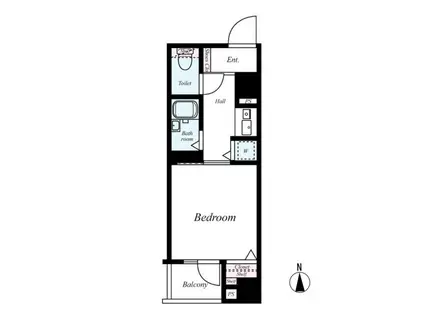 プレール神田佐久間町(1K/10階)の間取り写真