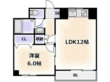 パークテラス(1LDK/3階)の間取り写真