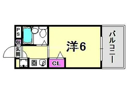 メゾンジュリアナモンド(ワンルーム/1階)の間取り写真