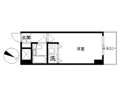 アーバンピア本牧(ワンルーム/7階)の間取り写真