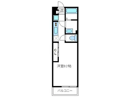 リブリ・IK(1K/1階)の間取り写真