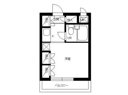 スカイコート西荻窪(ワンルーム/3階)の間取り写真
