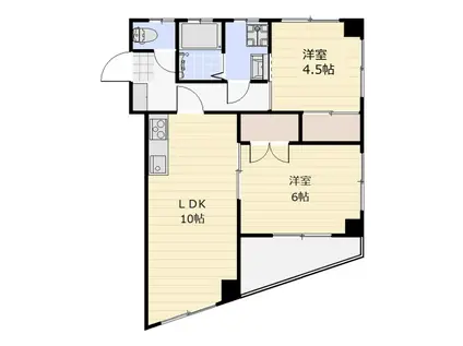 ローカルホーム(2LDK/2階)の間取り写真