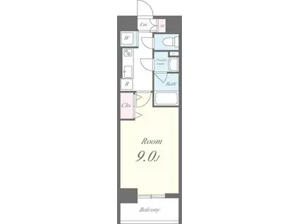 フォーチュン・ドゥミール(1K/7階)の間取り写真