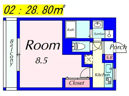 REVE-INOUE(1K/3階)の間取り写真