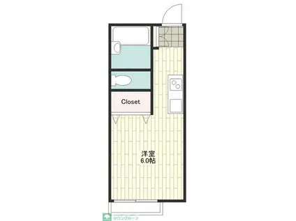 エクセレント神大寺(1K/1階)の間取り写真