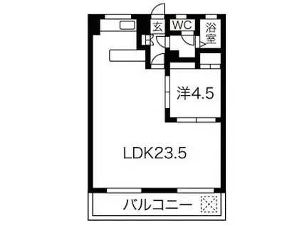 プリミエール平和ヶ丘(1LDK/2階)の間取り写真