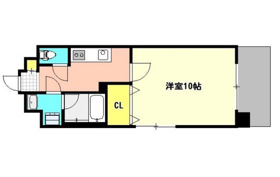 アーバンパレス医大南(1K/4階)の間取り写真