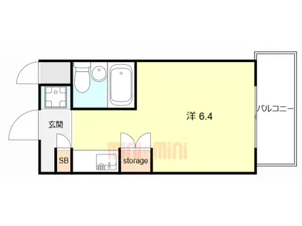 デリード塚本駅前(ワンルーム/7階)の間取り写真