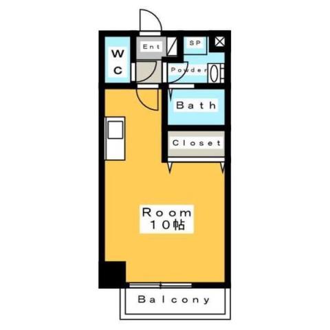 A・CITY三河安城南館(ワンルーム/6階)の間取り写真