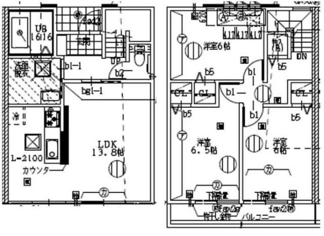 JUMEAUX RH A(3LDK/1階)の間取り写真