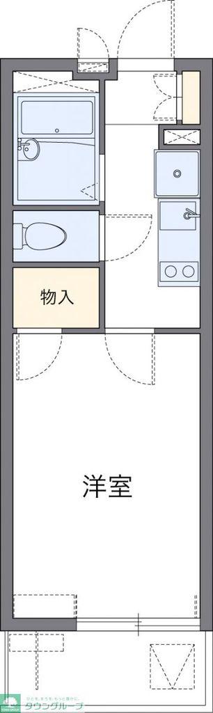 レオパレスグランドコート(1K/4階)の間取り写真