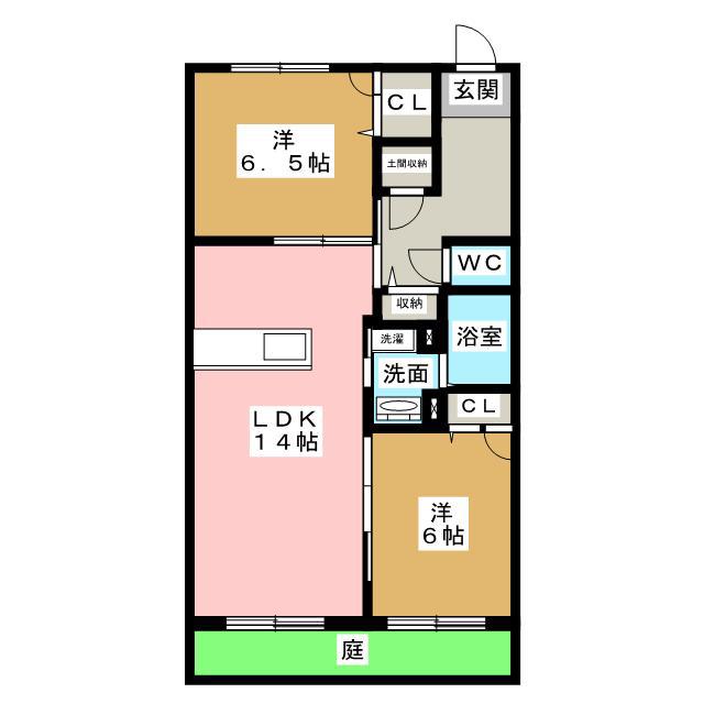 NOBORITO BASE(2LDK/1階)の間取り写真