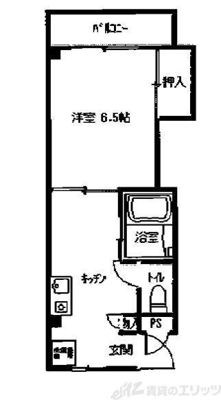 LARGOCASA(1DK/2階)の間取り写真