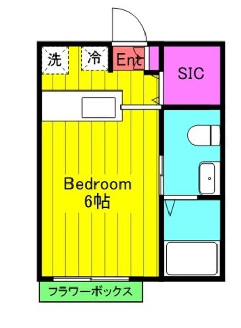 SPERANZA(1K/1階)の間取り写真