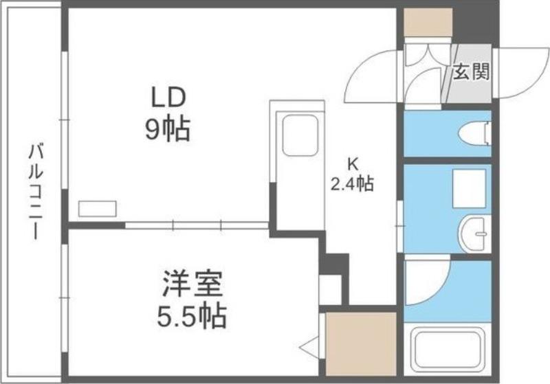 ガレット(1LDK/4階)の間取り写真