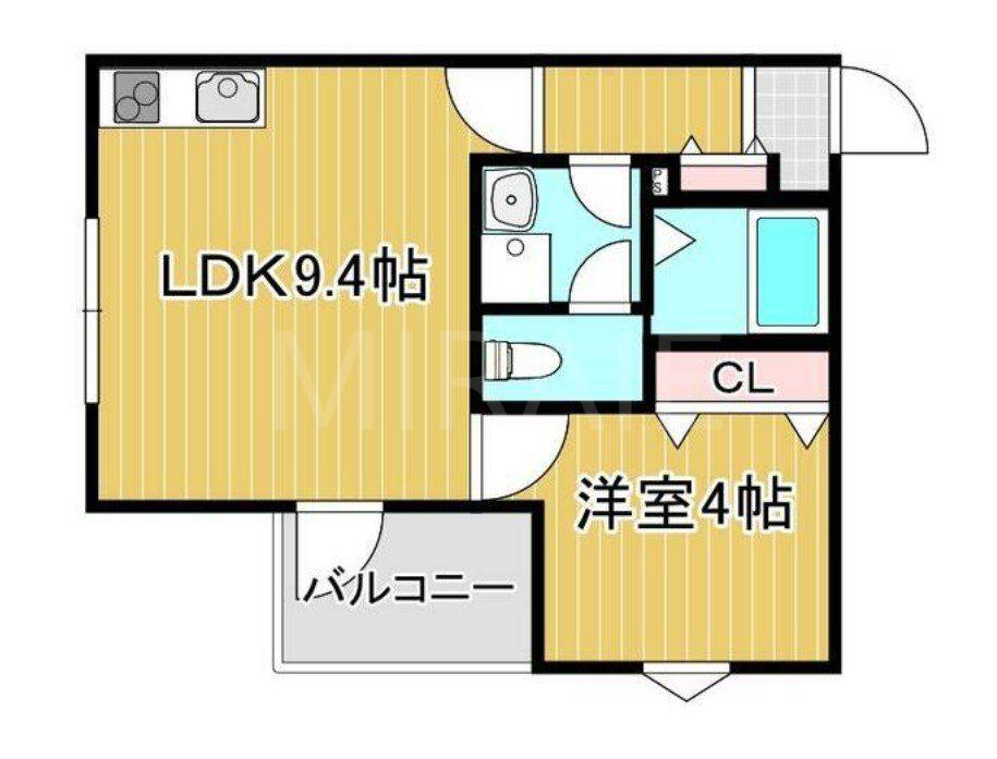 LA-CREA ZII(1LDK/2階)の間取り写真