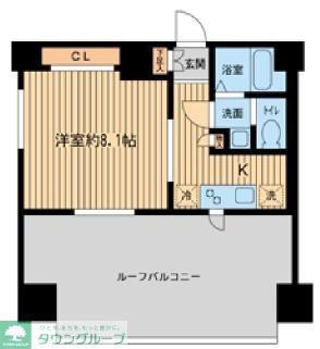 PRIMAL MACHIDA プライマルマチダ(1K/12階)の間取り写真