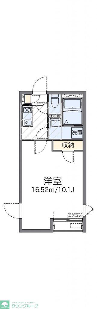 レオネクスト錦秋III(1K/2階)の間取り写真
