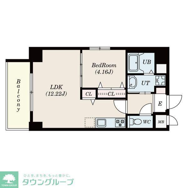 GRANDUKE新栄(1LDK/11階)の間取り写真