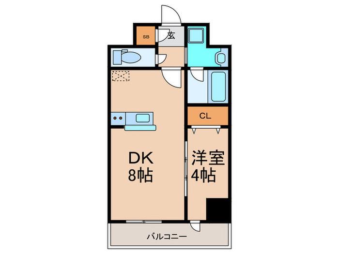 エステムコート大阪福島ルアーナ(1DK/5階)の間取り写真