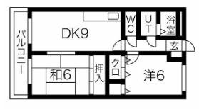 カーサプレミール(2DK/1階)の間取り写真