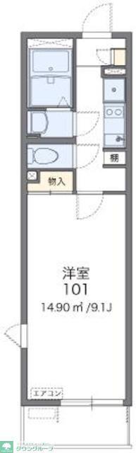 レオネクストトキワ(1K/3階)の間取り写真
