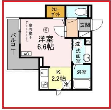グラナーデ南千住(ワンルーム/2階)の間取り写真