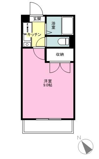 エミネンスプラザ(1K/3階)の間取り写真