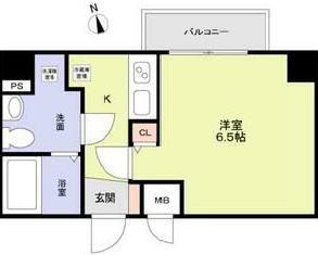 RISING PLACE大森二番館(1K/4階)の間取り写真