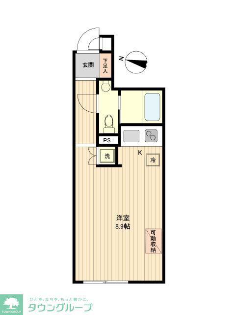 GC用賀(ワンルーム/4階)の間取り写真
