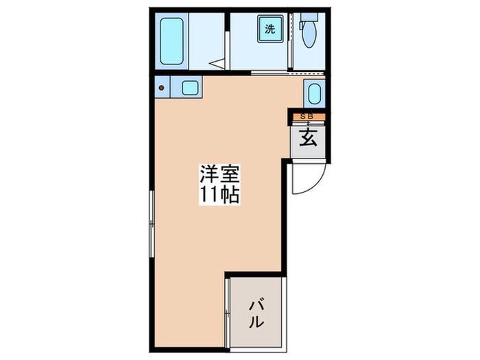 トップイン椎名町(ワンルーム/3階)の間取り写真