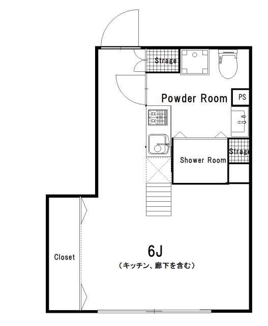 レモンハウス(ワンルーム/1階)の間取り写真
