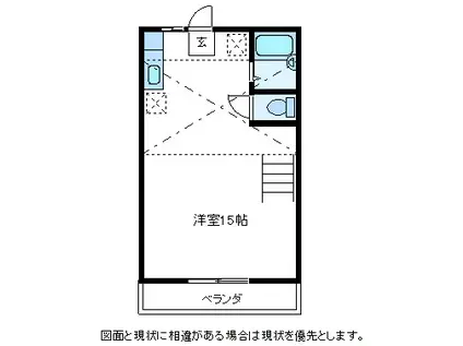 モンレーブ大手(ワンルーム/1階)の間取り写真