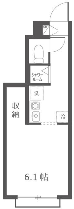 クレセント馬込沢(ワンルーム/1階)の間取り写真