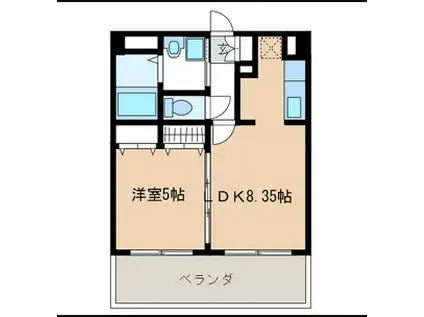 サムティ吉塚イースト(1LDK/5階)の間取り写真