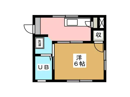 柳田アパート(1K/3階)の間取り写真