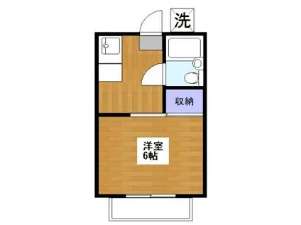 メゾンリビエラ(1K/1階)の間取り写真