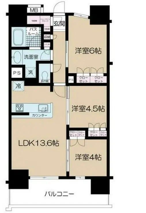 パレステージ本川越 2階階 間取り