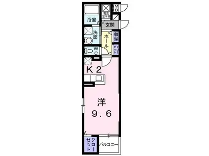 サニーフォルネ(ワンルーム/3階)の間取り写真