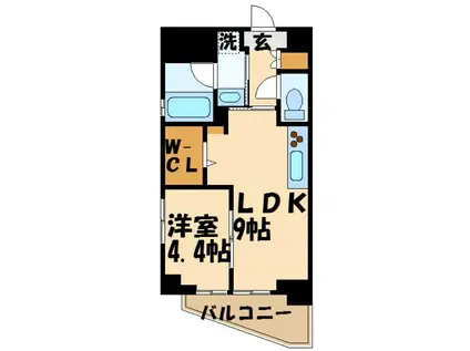 B CITY APARTMENT SUGINAMI TAKAIDO(1LDK/7階)の間取り写真